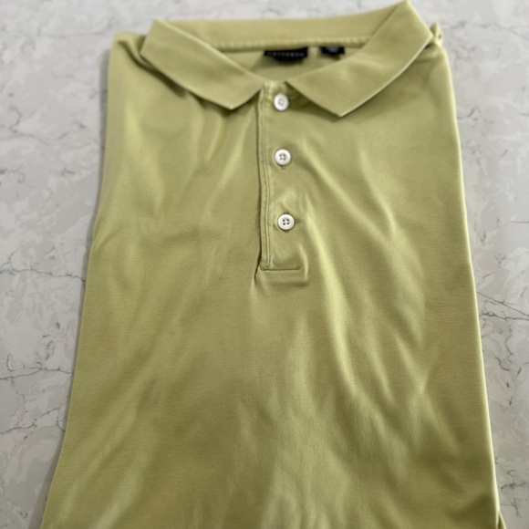 Mens XLT Big & Tall Designer Luxury Castagne Polo Golf Shirt Apple Green - Picture 1 of 8